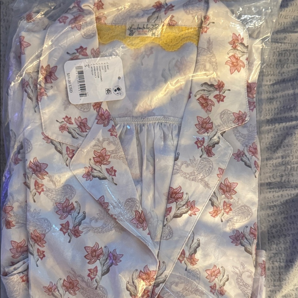 Free People Elegant Flowers Print Beige Pajamas - Picture 3 of 4